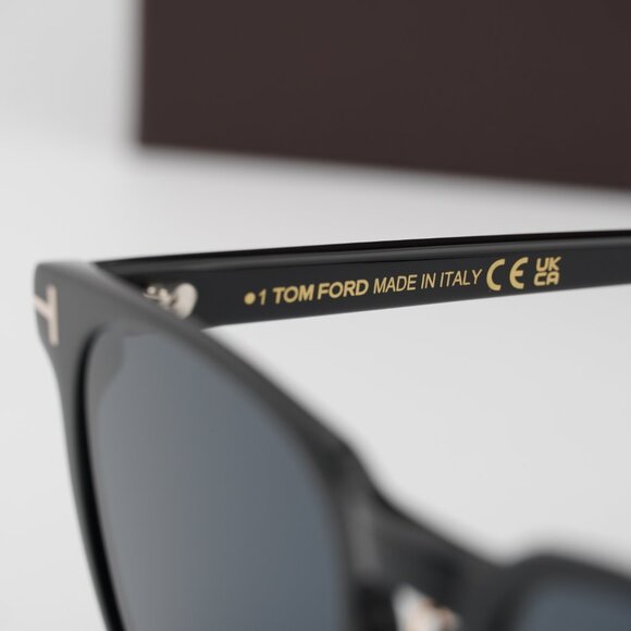 Tom Ford FT1051-K 01A Square Sunglasses - Shiny Black/Smoke - Picture 7 of 9